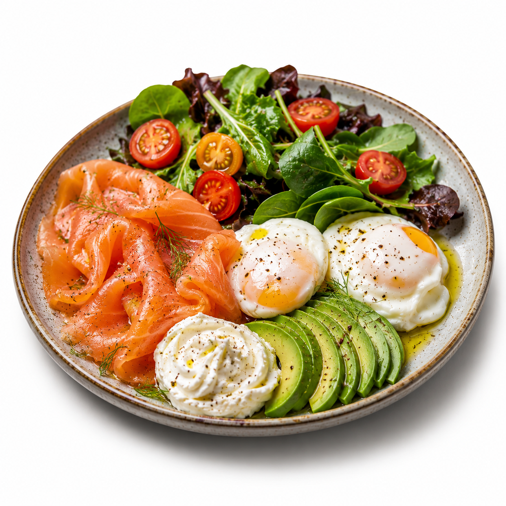 Breakfast with Salmon & Avocado