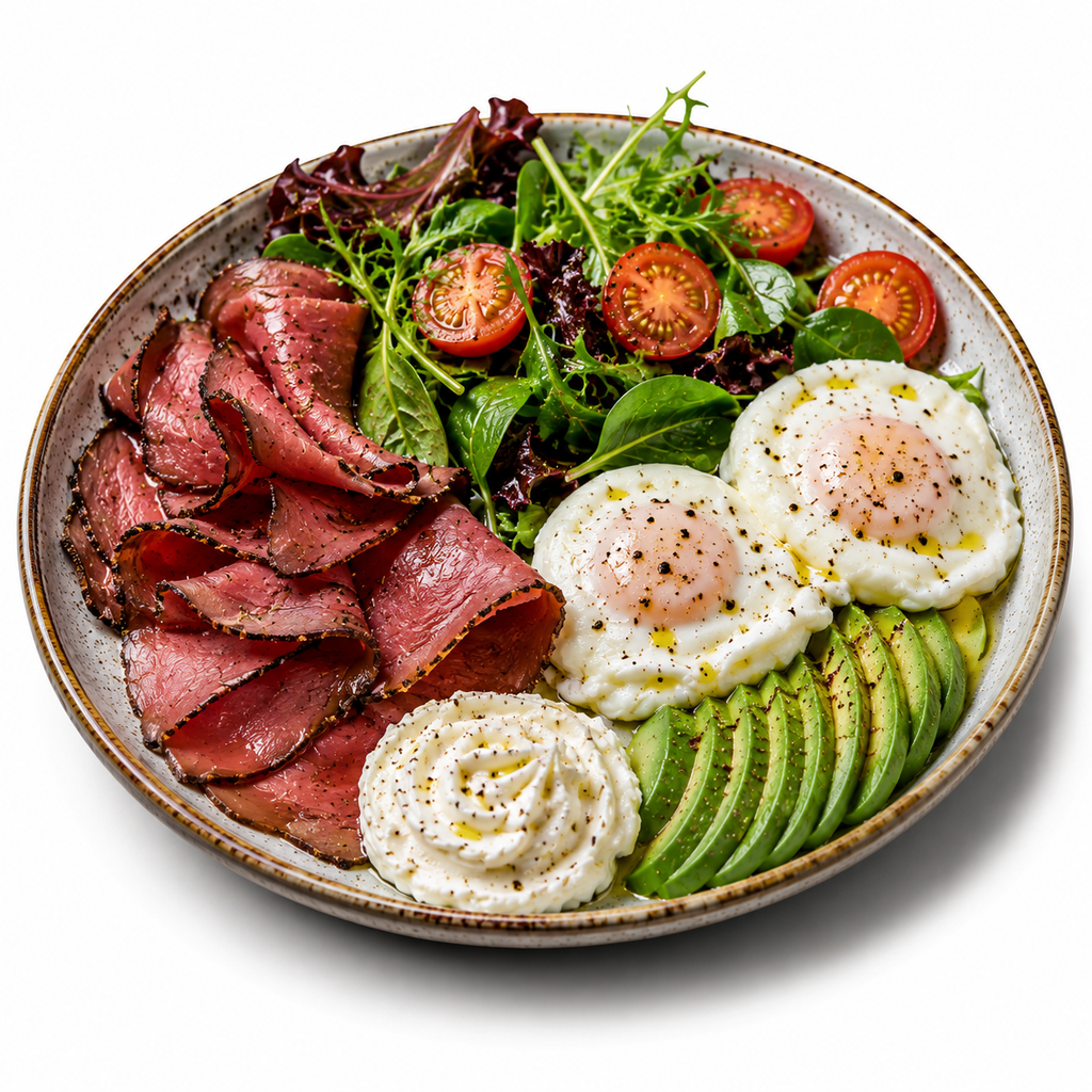 Smoked Beef & Avocado Breakfast